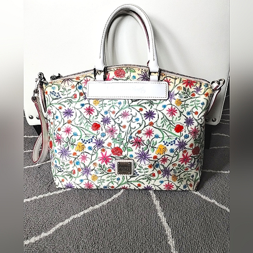 Rare Vintage Dooney & Bourke Italian Vacchetta Satchel Convertible